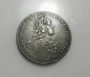 ITALIA FRANZ I AUSTRIA FRANCESCO III TOSCANA 1/2 FRANCESCONE 1746 MBC- ESCASA - Picture 1 of 2