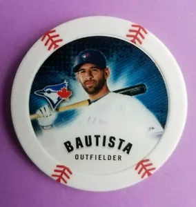 JOSE BAUTISTA 2013 MLB CHIPZ TOPPS POKER STYLE CHIP MINT BLUE JAYS CARD *TPHLC - Bild 1 von 1