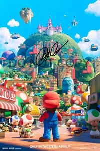 Chris Pratt 11x17 SIGNIERT Mario NACHDRUCK Foto Poster Super Mario Bros. Film #1 - Bild 1 von 1