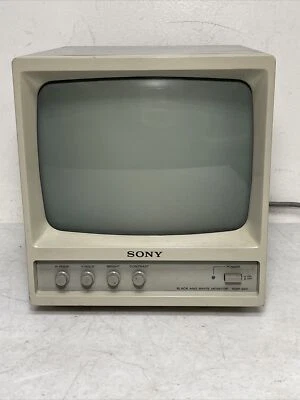 Sony SSM-920 Black and White CRT Broadcast Video Monitor 9 Inch 9" B&W AS-IS - Image 1 of 4