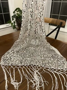 Lailly Long Hijab For Parties W/tassels Scarf Wrap Belly Dancing Last 1’s New! - Picture 1 of 4