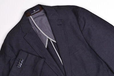 Blazer Hart Schaffner Marx Para Hombre Grande Carbón Deconstruido Lino/Algodón Foto 1 de 4