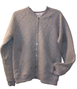 New Sovereign Code Men's Grey Princeton Quilted Bomber Jacket Size M - Picture 1 of 3