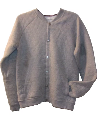 New Sovereign Code Men's Grey Princeton Quilted Bomber Jacket Size M - Image 1 of 3