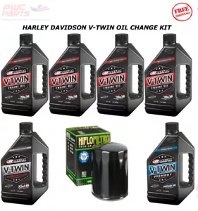HARLEY DAVIDSON V-Twin Cam MAXIMA SYNTHETIC Oil Change Kit Road King 2000-2015 - Picture 1 of 1