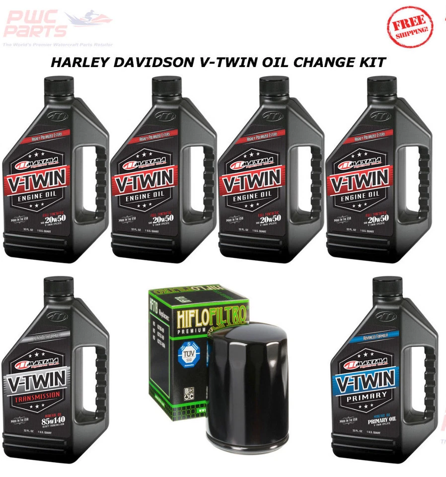 HARLEY DAVIDSON V-Twin Cam MAXIMA SYNTHETIC Oil Change Kit SOFTAIL 2000-2015 - Imagem 1 de 1