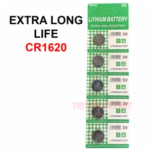 5 PCS CR1620 Lithium Battery 3V Button Cell Watches Pagers Calculators LONG LIFE - Picture 1 of 12