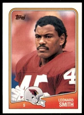 1988 TOPPS LEONARD SMITH . PHOENIX CARDINALS #257 - Image 1 of 2