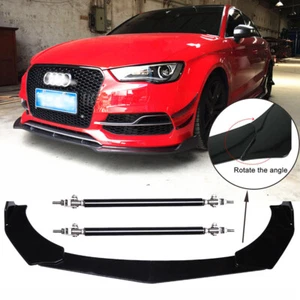 Kits de carrocería divisores alerón labial parachoques delantero + varillas de puntal para Audi A3 A4 A5 S7 Q5 - Imagen 1 de 10