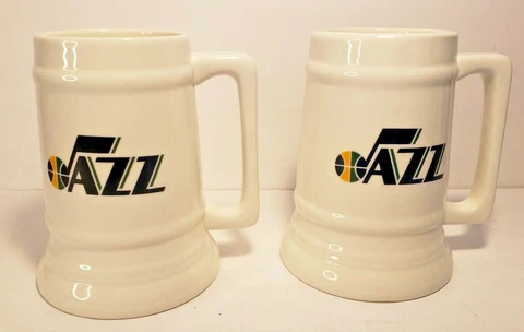 LOT OF 2 Utah Jazz NBA Basketball Coors Light SGA Beer Stein Mug Cover