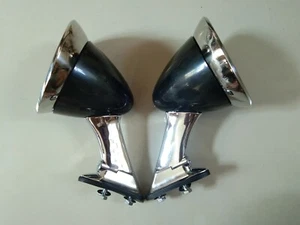 BULLET MIRROR FENDER (LEG CHROME TYPE) RETRO CLASSIC CAR DATSUN TOYOTA MAZDA NEW - Picture 1 of 11