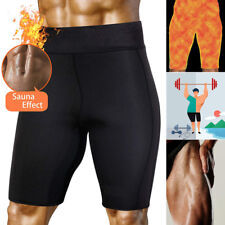 US Men Gym Thermo Neoprene Sweat Sauna Body Shaper pants Weight Loss Slim Shorts