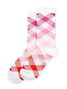 Calcetines para mujer Hue de gingham arcilla, floración, talla única - Imagen 1 de 1