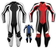 Combinaison Cuir Perforé Moto Piste Racing 1 Pc Protections CE Leather Suit