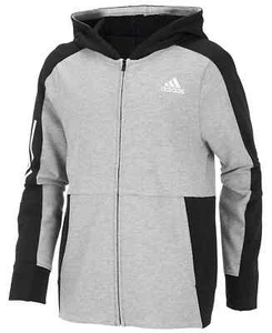 ADIDAS Big Boys Transitional Full-Zip Cotton Jacket Pick Size - Picture 1 of 4