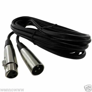 PAQUETE DE 4 6' FeeT XLR MICRÓFONO PARCHE CABLE SERPIENTE - Imagen 1 de 1