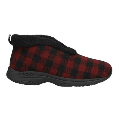 Easy Spirit Treepose Cozy IndoorOutdoor Bootie Slipper Womens Black, Red Casual - Image 1 of 4