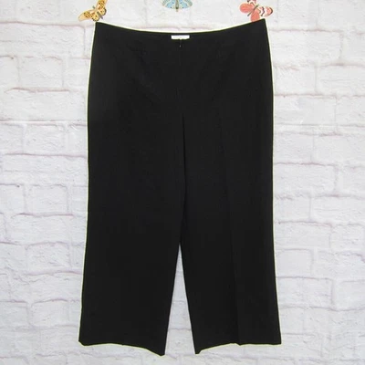 Мягкое окружение широкие брюки брюки черный эластичный женский размер 20 новый без ЯРЛЫКОВ - Изображение 1 из 4