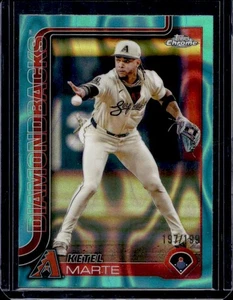 2025 Topps cromo #272 Ketel Marte agua lava refractores #/199 - Imagen 1 de 2