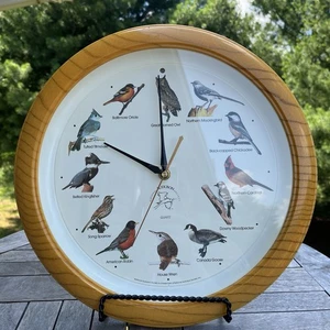 Vintage National Audubon Society Vogeluhr Quarz Singvogelgesänge 13" funktioniert! - Bild 1 von 3