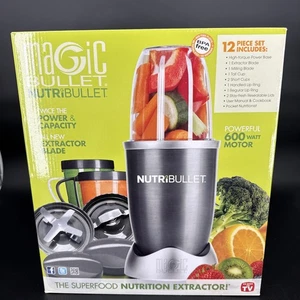NutriBullet NBR-1201 12 Piece High-Speed Blender/Mixer System, Gray Nutri Bullet - Picture 1 of 4