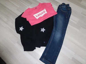Esprit Jeans mit Levis T-Shirt un Strickjacke 104/110 - Bild 1 von 6