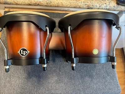 Bongos de madera Aspire de percusión latina, Sunburst Foto 1 de 4