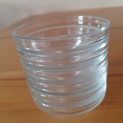 6 Tlg. kleine Klarglasschälchen-Glas- Eisschale-Desert, tempered glas 200 ml - Bild 1 von 2