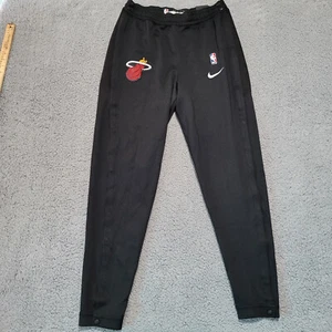 New Nike NBA Miami HEAT Black Thermaflex Showtime 932551-010 Snap Pants L TALL - Picture 1 of 4