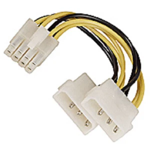 Server Motherboard or video Power Y-Cable P4 8pin Plug Socket to 2 x 4-pin Molex - Imagen 1 de 2
