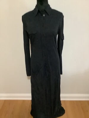 MOSCHINO navy rayon long dress size 42 - Image 1 of 4