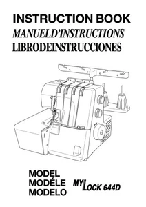 CD * JANOME My Lock 644D * COPY of Instructions or Service manual & Parts - Picture 1 of 6