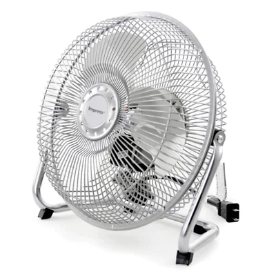 Impress All-Metal 9" High Velocity Floor Fan with Compact Design and Rubber Feet - Image 1 of 4