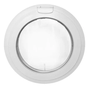 Round Top Hinged Window Diameter 65 cm 70 cm 75 cm 80 cm White uPVC - Picture 1 of 4
