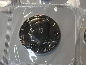 1987-P FDC Kennedy metà, 1 moneta, violoncello ancora nuovo - Foto 1 di 2