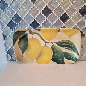Pimpernel Melamine Drink or Sandwich Tray Orchard Lemon 8 x14 Inches - Picture 1 of 11