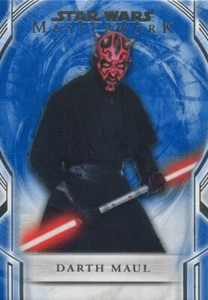 Star Wars Masterwork 2018 Blue Base Card 6 Darth Maul - Picture 1 of 1
