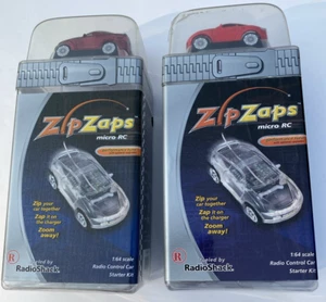 Radio Shack "2002" Ford Mustang Cobra & Porsche 911 ZIP ZAPS Micro RC Cars NOS. - Picture 1 of 13
