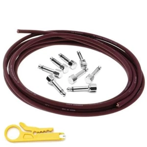 Evidence Audio 8x Ang-Buchse, 5 Fuß Burgunderrot Kabel Lötfrei Patchkabel KIT-1 - Bild 1 von 5