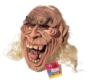 De lujo MÁSCARA DE PELO LARGO GHOUL Disfraz para adulto Peluca de Halloween Monstruo Anciano Goma - Imagen 1 de 17