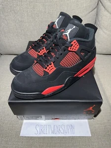 NEU Nike Air Jordan 4 Retro Red Thunder Herren - Größe 13 CT8527-016! Versand am selben Tag! - Bild 1 von 5