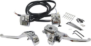 HardDrive 11/16" Handlebar Controls w/Switches Chrome for Harley XL FL FX 96-06 - Picture 1 of 1