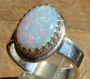 Top Multicolor Opal 4.9 Karat 925er Silberring Größe 19,7 mm - Bild 1 von 12