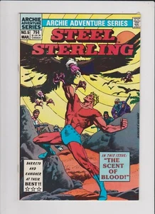STEEL STERLING #5 ARCHIE ADVENTURE 1984 VF COMBINE SHIP - Picture 1 of 2