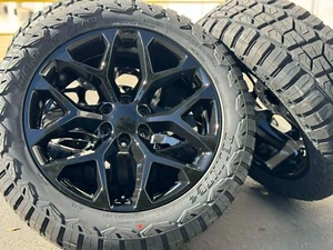 2024 GMC Sierra 1500 Yukon 22" Wheels Rims 285/50r22 Tires Chevy Silverado Tahoe - Picture 1 of 12