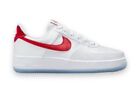 Nike Air Force 1 Low ESS SNKR `Satin White/Red` Sneaker Turnschuhe Damen EU40