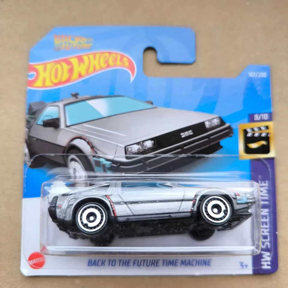 Hot Wheels SHORT CARD 2022 HW SCREEN TIME BACK TO THE FUTURE TIME MACHINE 8/10 - Image 1 of 1