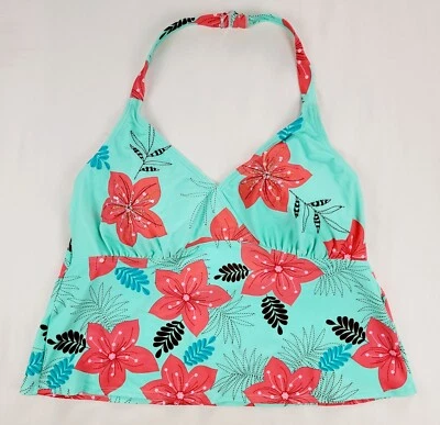 Camiseta sin mangas Tankini para mujer talla 24W traje de baño de natación Mossimo  Foto 1 de 4