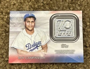2021 Topps Update Roy Campanella 70. Jahrestag Logo Patchkarte T70P-RC Platte - Bild 1 von 2