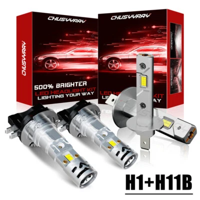 4PCS White LED Headlight Hi-Lo Light Bulbs Combo Kit FOR KIA OPTIMA 2007-2015 - Image 1 of 4